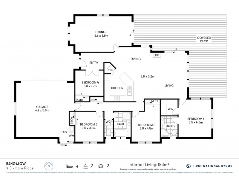 4 Elkhorn Place, Bangalow NSW 2479 Floorplan