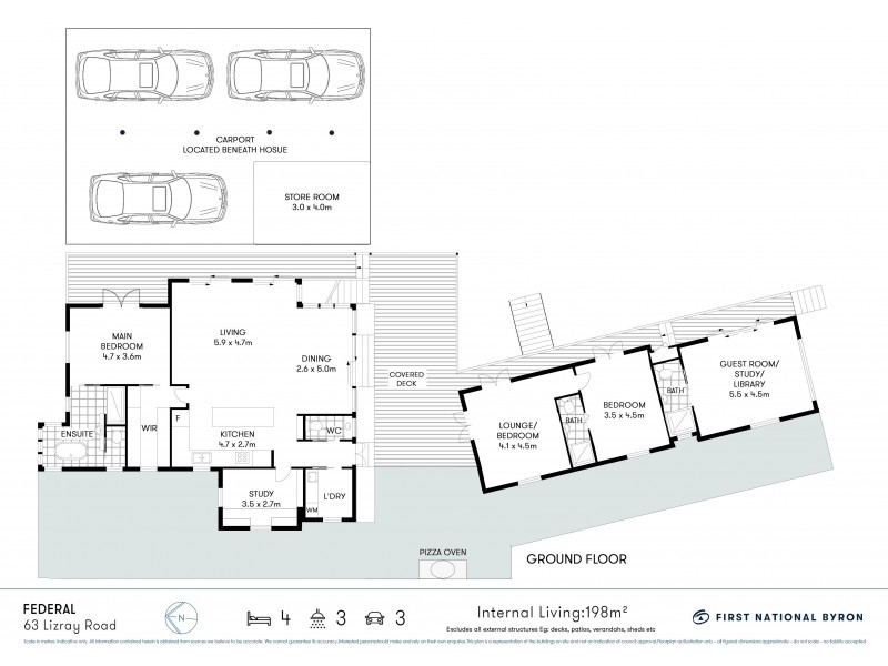 63 Lizray Road, Federal NSW 2480 Floorplan
