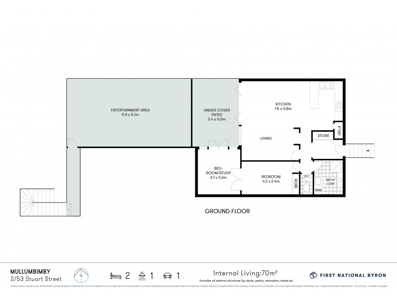 2/53 Stuart Street, Mullumbimby NSW 2482 Floorplan