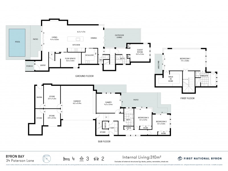 34 Paterson Lane, Byron Bay NSW 2481 Floorplan