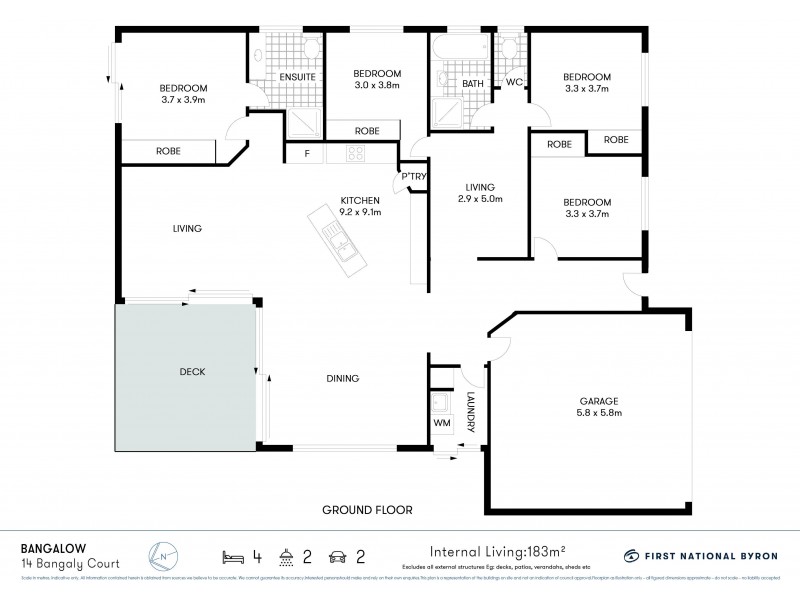 14 Bangalay Court, Bangalow NSW 2479 Floorplan