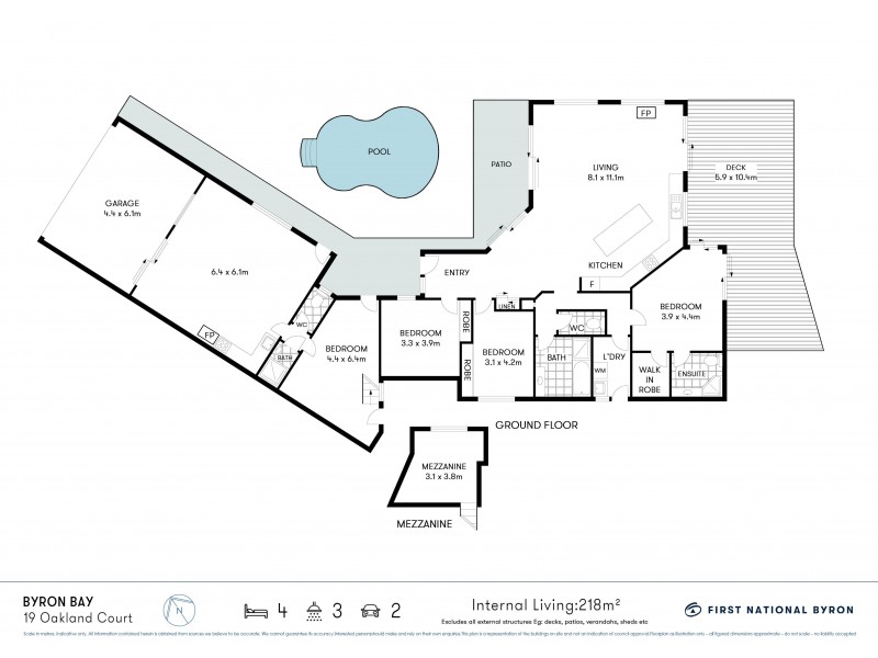 19 Oakland Court, Byron Bay NSW 2481 Floorplan