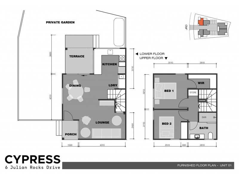 1/6 Julian Rocks Drive, Byron Bay NSW 2481 Floorplan