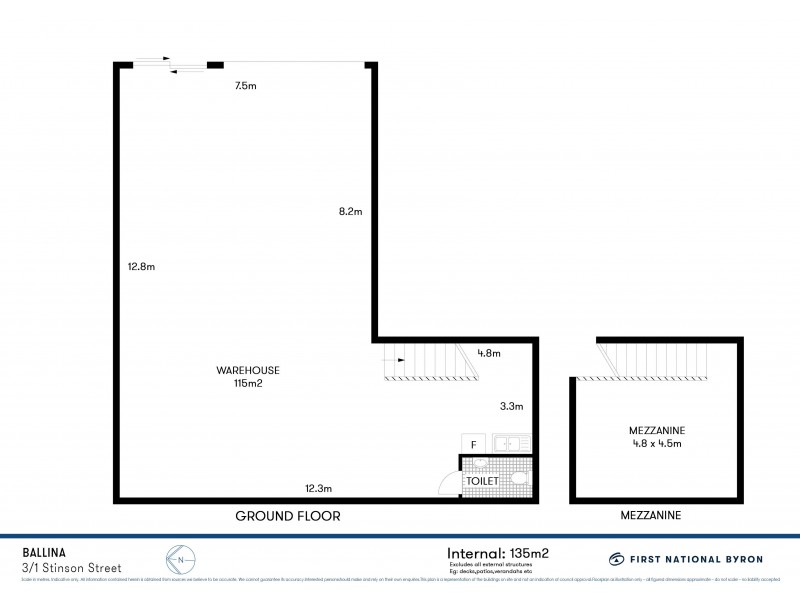 3/1 Stinson Street, Ballina NSW 2478 Floorplan