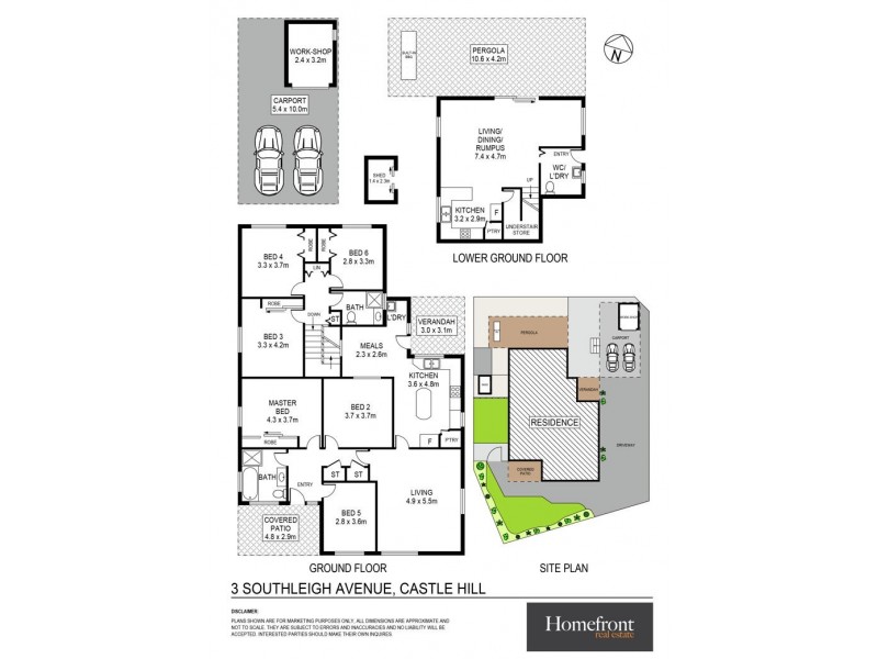 3 Southleigh Avenue, Castle Hill NSW 2154 Floorplan