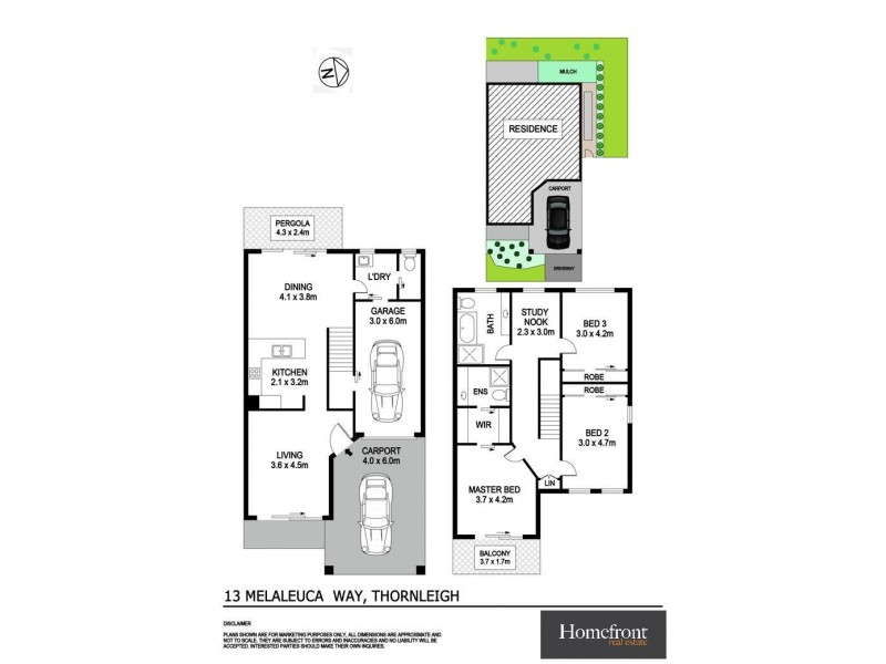 13 Melaleuca Way, Thornleigh NSW 2120 Floorplan