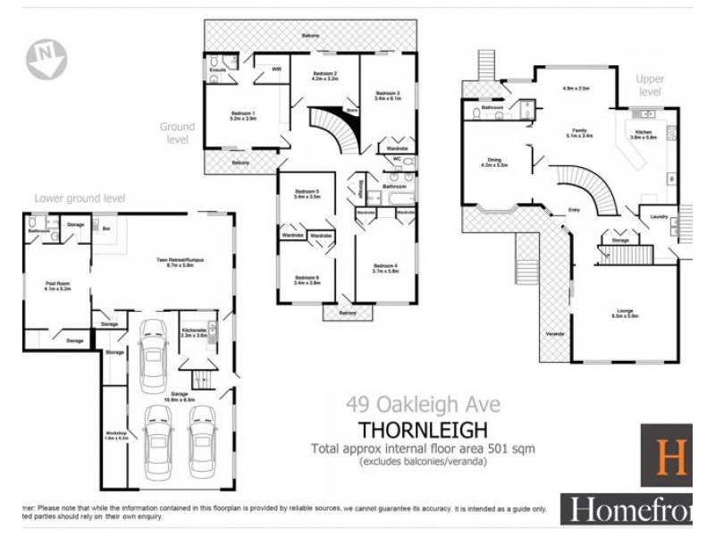 49 Oakleigh Avenue, Thornleigh NSW 2120 Floorplan