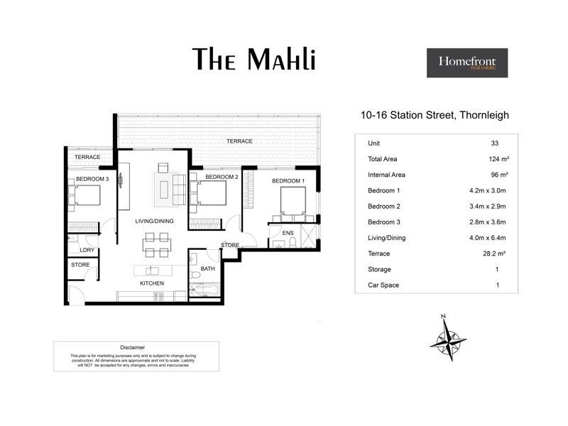 33/10-16 Station Street, Thornleigh NSW 2120 Floorplan