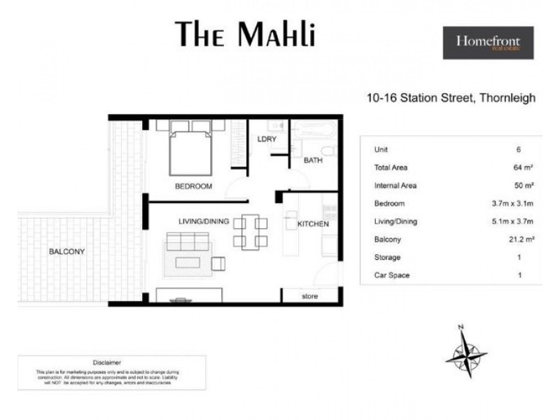 6 10-16 Station Street, Thornleigh NSW 2120 Floorplan