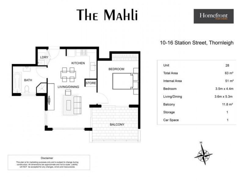 28/10-16 Station Street, Thornleigh NSW 2120 Floorplan