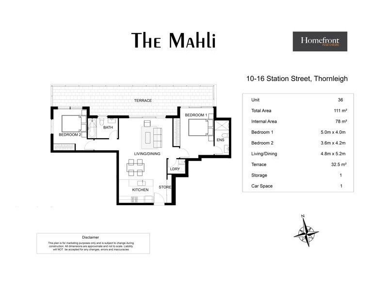 36/10-16 Station Street, Thornleigh NSW 2120 Floorplan