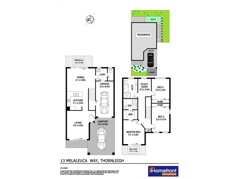 13 Melaleuca Way, Thornleigh NSW 2120 Floorplan