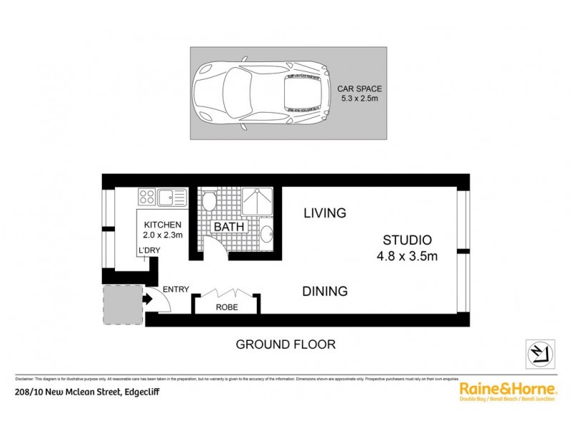 208/10 New McLean Street, Edgecliff NSW 2027 Floorplan