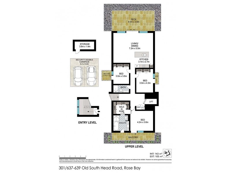 301/637-639 Old South Head Road, Rose Bay NSW 2029 Floorplan