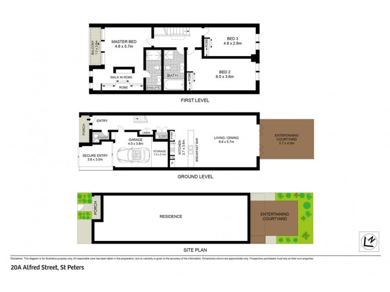 20a Alfred Street, St Peters NSW 2044 Floorplan