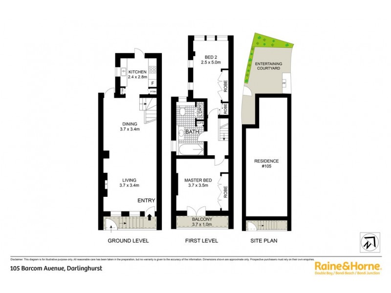 105 Barcom Avenue, Darlinghurst NSW 2010 Floorplan