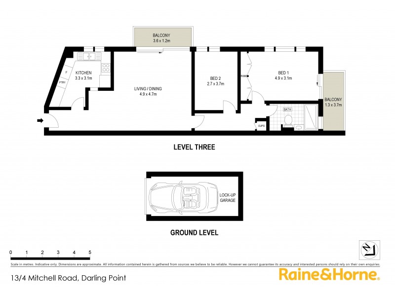 13/4 Mitchell Road, Darling Point NSW 2027 Floorplan