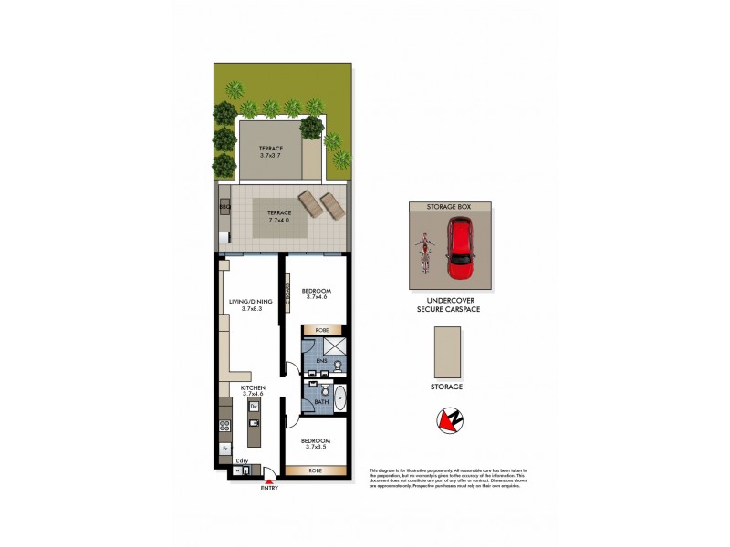 208/180-186 Campbell Parade, Bondi Beach NSW 2026 Floorplan