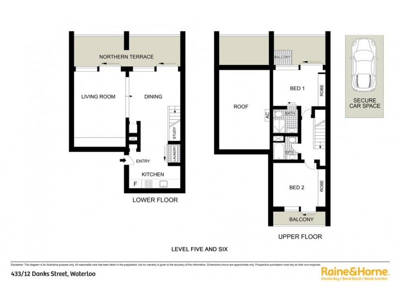433/12 Danks Street, Waterloo NSW 2017 Floorplan