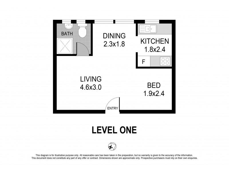 6/16 Clement Street, Rushcutters Bay NSW 2011 Floorplan