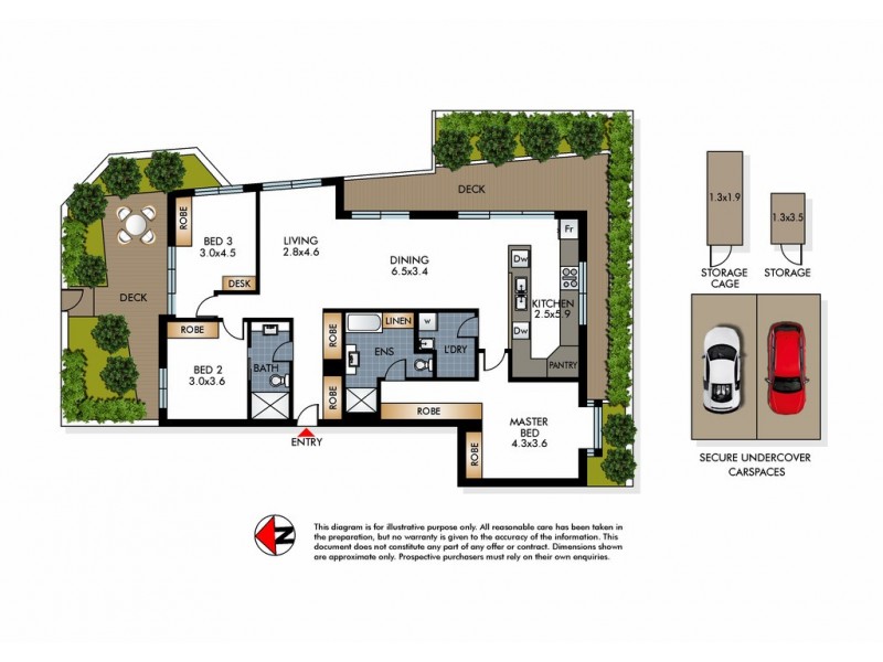 1/403-405 Old South Head Road, North Bondi NSW 2026 Floorplan