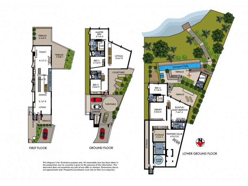 1 Wingadal Place, Point Piper NSW 2027 Floorplan