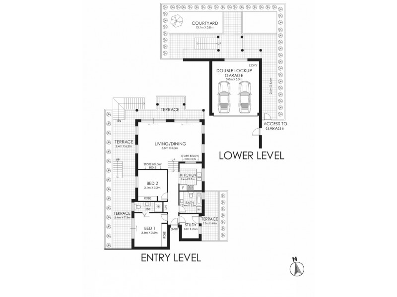 2/64 Chaleyer Street, Rose Bay NSW 2029 Floorplan