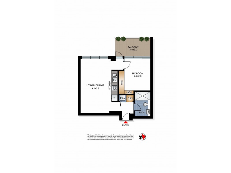 7/19 Young Street, Vaucluse NSW 2030 Floorplan
