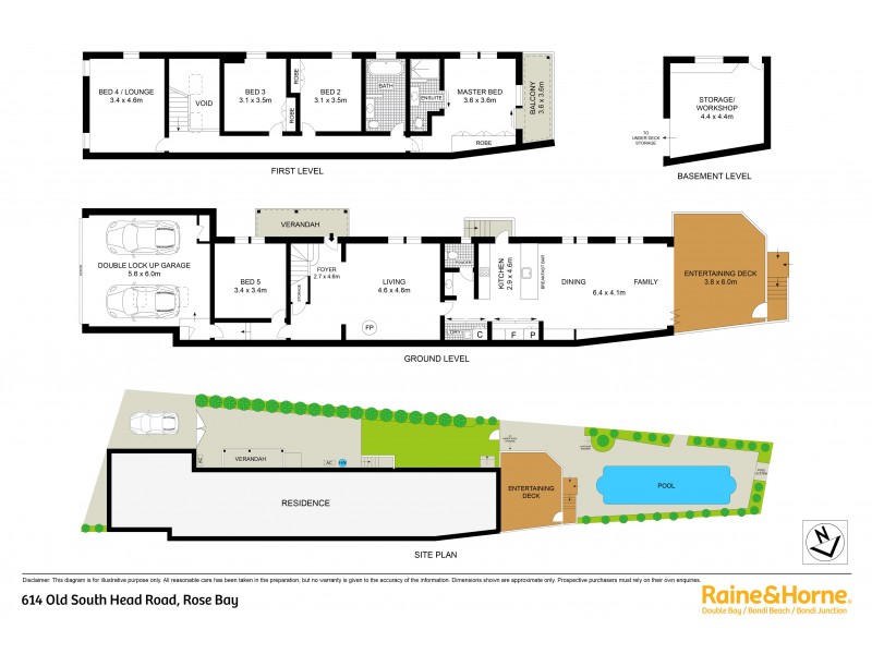 614 Old South Head Road, Rose Bay NSW 2029 Floorplan
