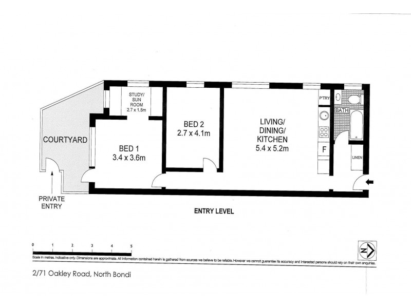 2/71 Oakley Road, North Bondi NSW 2026 Floorplan
