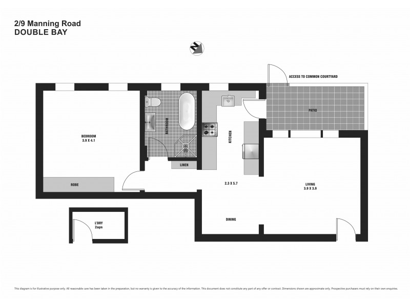 2/9 Manning Road, Double Bay NSW 2028 Floorplan