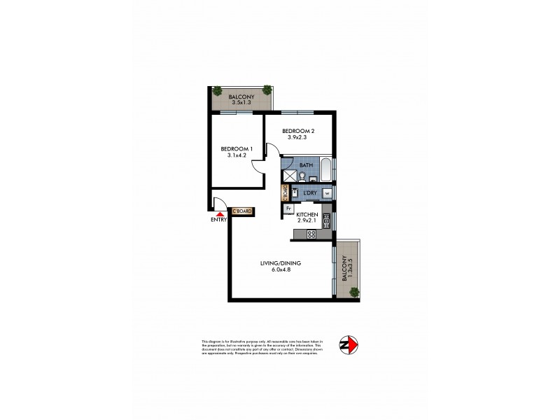17/15 Wallis Parade, North Bondi NSW 2026 Floorplan