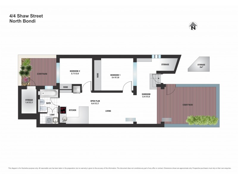4/4 Shaw Street, North Bondi NSW 2026 Floorplan