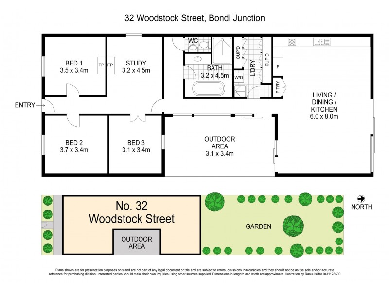 32 Woodstock Street, Bondi Junction NSW 2022 Floorplan