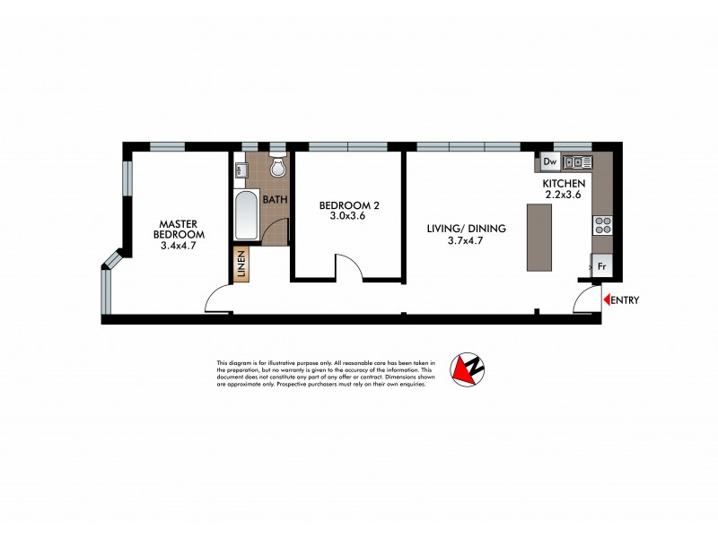3/133 Hastings Parade, North Bondi NSW 2026 Floorplan