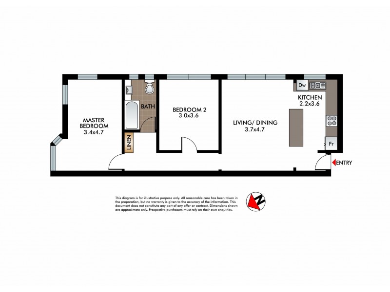 3/133 Hastings Parade, North Bondi NSW 2026 Floorplan