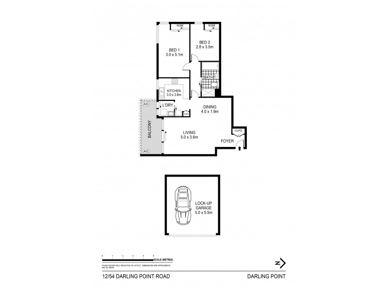 12/54 Darling Point Road, Darling Point NSW 2027 Floorplan