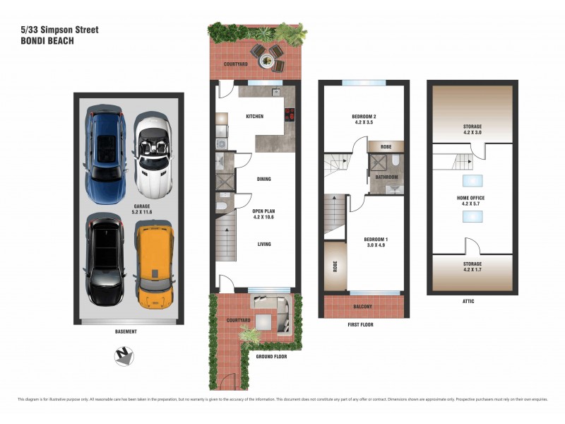 5/33 Simpson Street, Bondi Beach NSW 2026 Floorplan