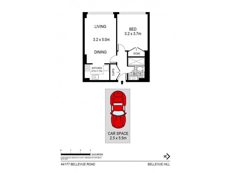 44/177 Bellevue Road, Bellevue Hill NSW 2023 Floorplan