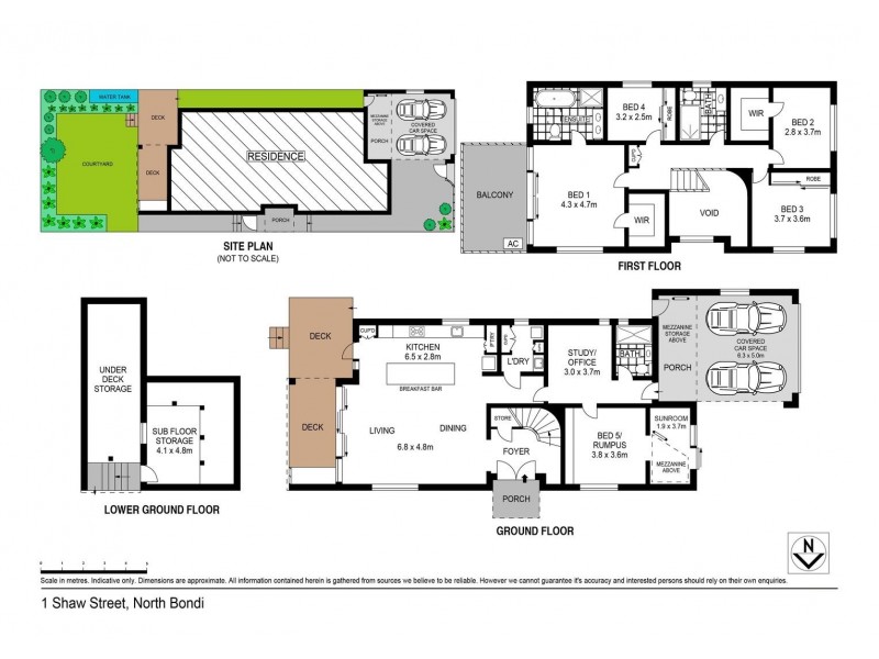 1 Shaw Street, North Bondi NSW 2026 Floorplan