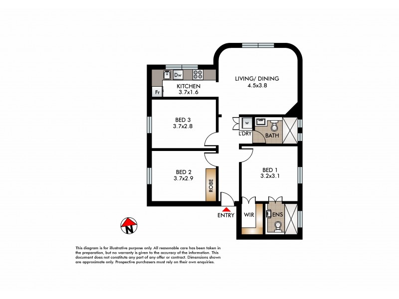 1/26-28 O’Donnell Street, North Bondi NSW 2026 Floorplan