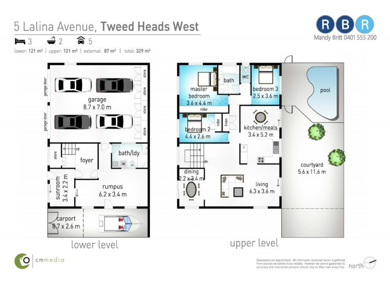 5 Lalina Avenue, Tweed Heads West NSW 2485 Floorplan