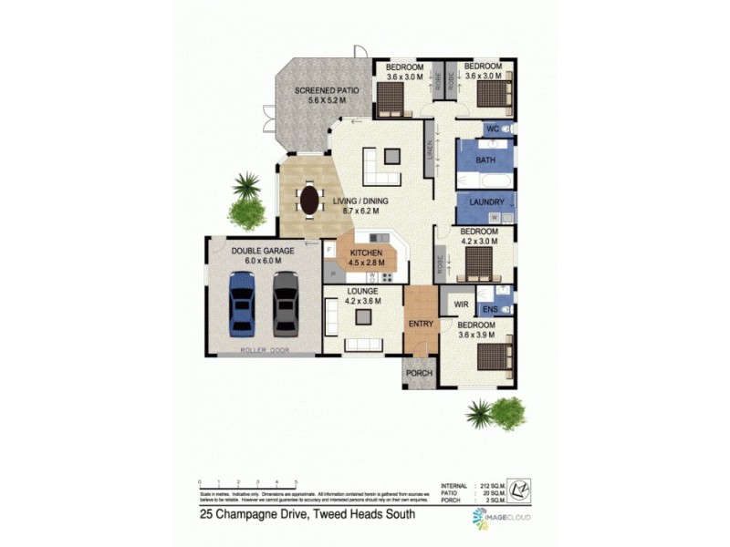 25 Champagne Drive, Tweed Heads South NSW 2486 Floorplan