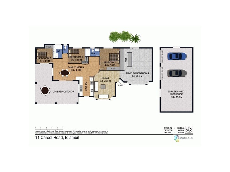 11 Carool Road, Bilambil NSW 2486 Floorplan