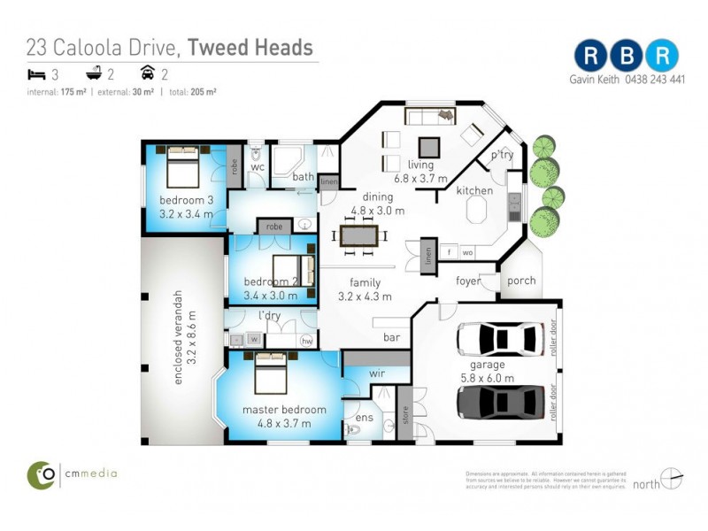 23 Caloola Drive, Tweed Heads NSW 2485 Floorplan