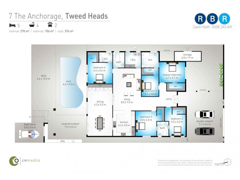 7 The Anchorage, Tweed Heads NSW 2485 Floorplan