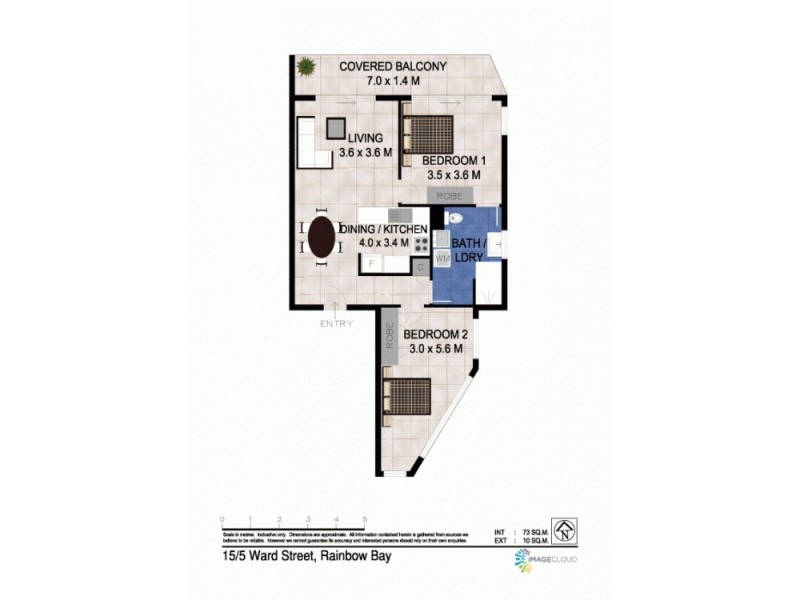 15/3-5 Ward Street, Rainbow Bay QLD 4225 Floorplan