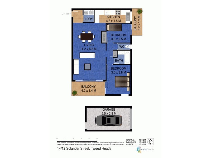 14/12 Solander Street, Tweed Heads NSW 2485 Floorplan