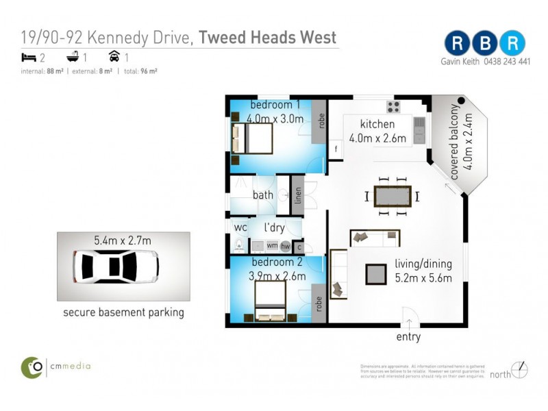 19/90-92 Kennedy Drive, Tweed Heads West NSW 2485 Floorplan