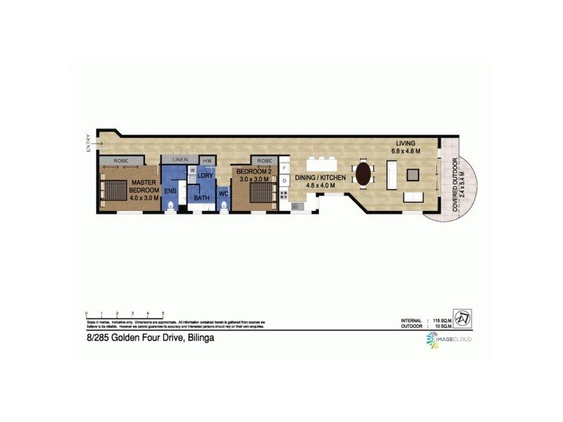 8/285 Golden Four Drive, Bilinga QLD 4225 Floorplan